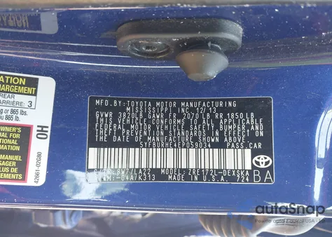 2014 Toyota Corolla L/Le/Le Pls/Prm/S/S Pls из США, поврежденный, VIN 5YFBURHE4EP059034